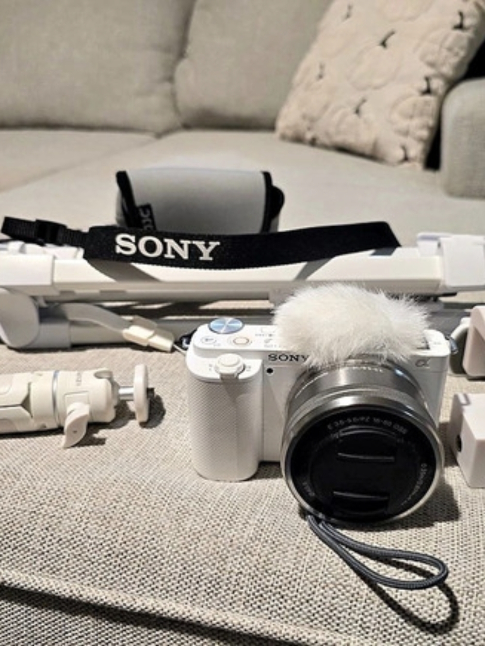 Sony Alpha ZV-E10 Mirrorless Camera ZV-E10 Mirrorless Camera in White & Silver